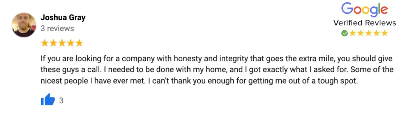 Customer review of Sell My House Fast Hub